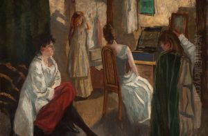 Actresses before going on stage by Kalle Lochen
