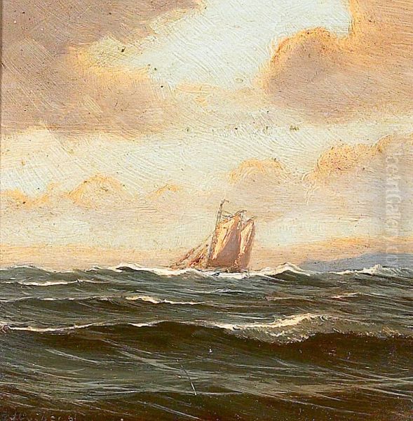 A sailing ship off Kullen. - view 1