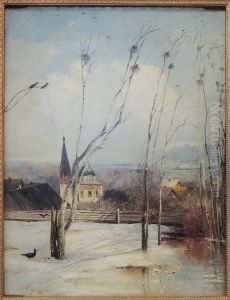Grachi prileteli by Alexei Kondratievich Savrasov
