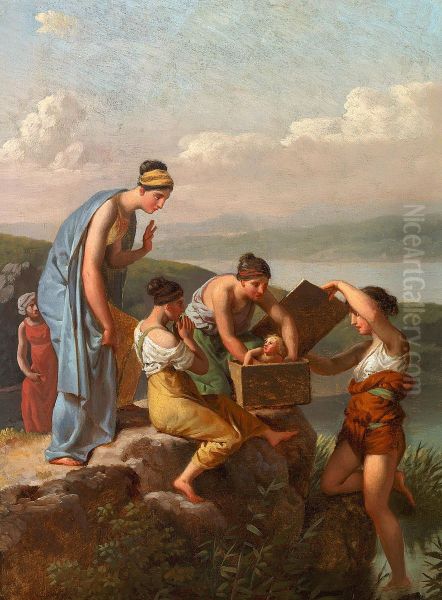 Moses found by Pharaoh's daughter. - view 1