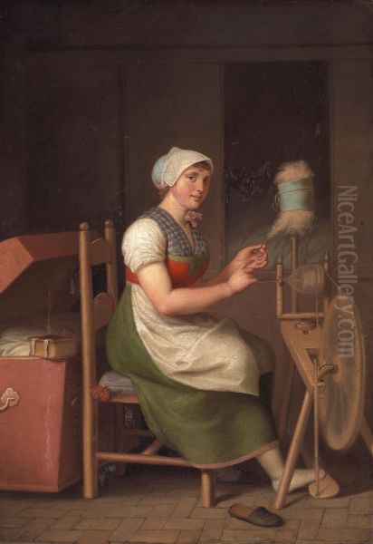 The diligent girl spins - view 1