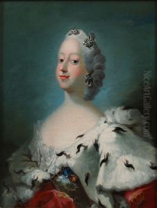 Portrait of Queen Louise of Denmark, married to King Frederik V. Portrait of Queen Louise of Denmark, married to King Frederik V.