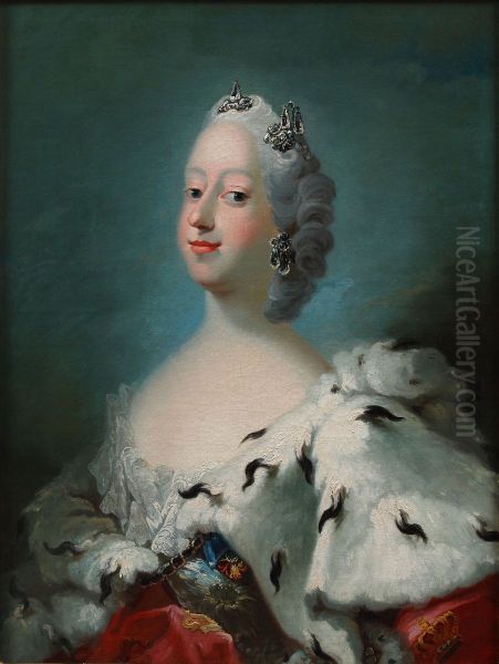 Portraet af Droning Louise, gift med Frederik 5. af Danmark. - view 1