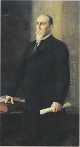 Portrait of Senator Leo Mechelin (1839-1914) by Albert Edelfelt