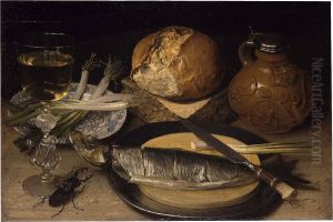 Stilleben mit einem Hirschkafer by Georg Flegel