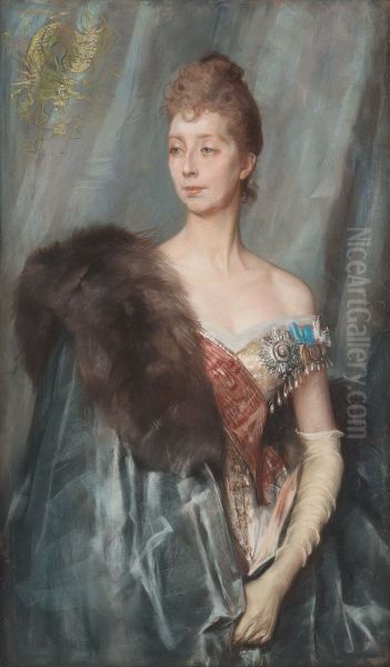 Study for "Portrait of Princess Marie Amelie Francoise Helene of Danmark, nee princess of Orleans (1865-1909)" - view 1