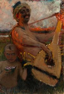The Blind Bandura Player by Repin Iliya