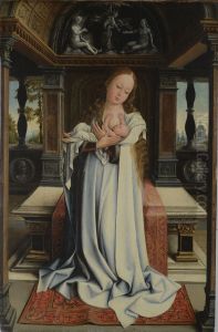 Madonna with Child before an altar by Orley, Bernard van