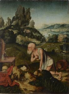 Saint Hieronymus in a landscape Saint Hieronymus in a landscape