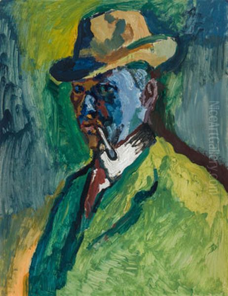 Self-Portrait with a Cigarette (Self-Portrait I) - view 1