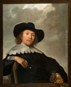 Portrait of a Man with en Empty Wineglass