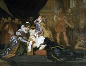 La mort de Marie Stuart, 1587 by Abel De Pujol