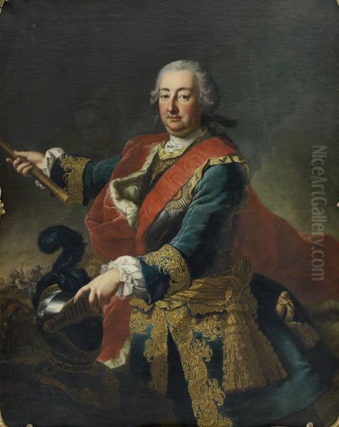 Portrait of Charles August Frederic of Waldeck Pyrmont as Field Marshall - view 1