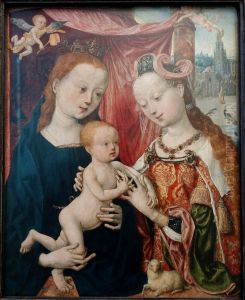 Die Vermahlung der Hl. Agnes by Master of the Saint Bartholomew Altarpiece