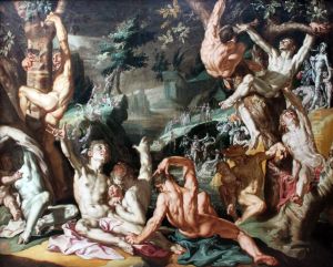 The Great Floode by Joachim Wtewael (Uytewael)