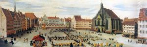 Der Nurnberger Hauptmarkt by Lorenz Strauch