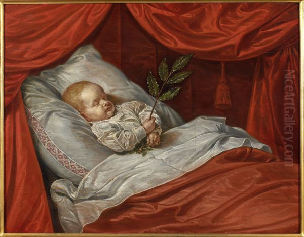 Little boy on his deathbed - view 1