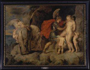Perseus frees Andromeda by Edouard De Jans