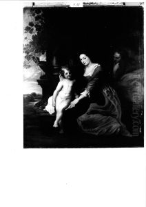 Holy family with a parrot Holy family with a parrot