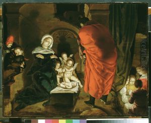 Geboorte of Kerstnacht by Aertgen van Leyden