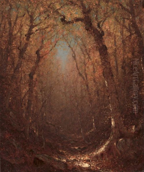 Autumn, a Wood Path - view 1