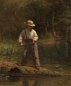 Boy Fishing by Eastman Johnson