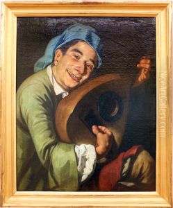 Suonatore di mandola by Gaspare Traversi