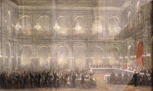 The inauguration feast of the stock market in Marseille. by Maritime Museum