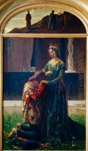 L'amore del poeta by Federico Faruffini