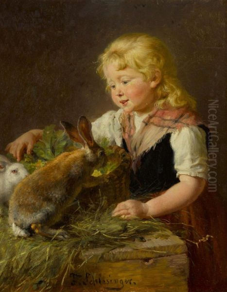Feeding the bunnies - view 1