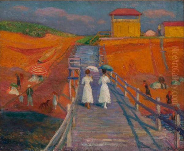 Cape Cod Pier by William James Glackens