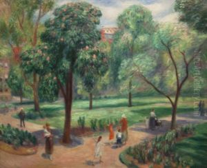 The Horse Chestnut Tree, Washington Square by William James Glackens