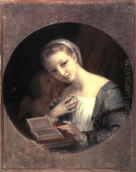 Girl and Cupid - view 1