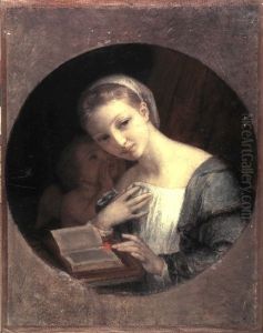 Girl and Cupid