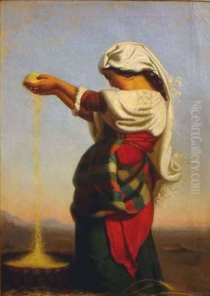 Gleaning the wheat - view 1