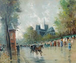 Scene near Notre Dame