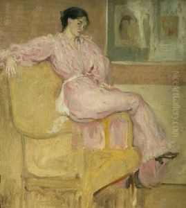 Mrs Conder in Pink by Charles Conder