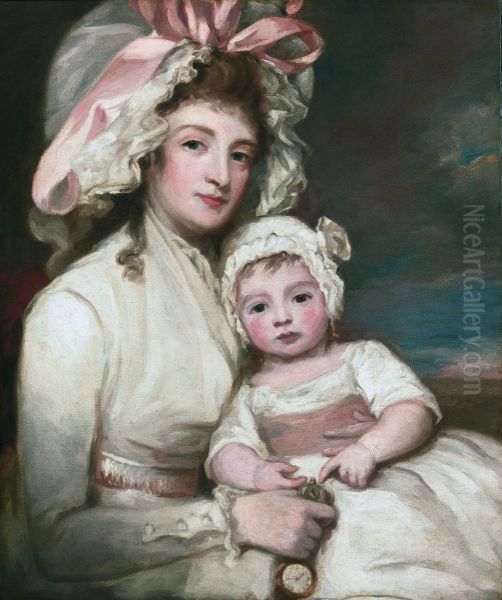 Mrs. Henry Ainslie with her child - view 1