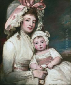 Mrs. Henry Ainslie with her child by George Romney