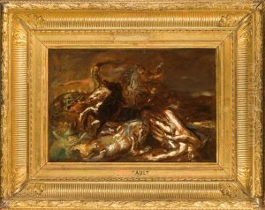La Mort d'Hippolyte by Theodore Gericault