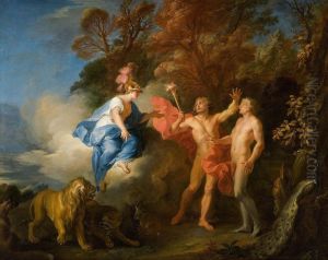 La Formation de l'Homme par Promethee avec l'aide de Minerve by Louis de Silvestre