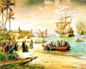 Estacio de Sa in Sao Vicente, 1565 (Departing of Estacio de Sa) Estacio de Sa in Sao Vicente, 1565 (Departing of Estacio de Sa)