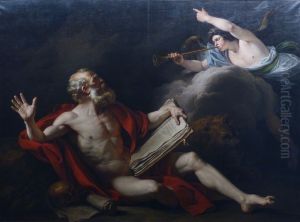 St Jerome in the Desert Listening to the Trumpet of Judgment by Francois-Andre Vincent