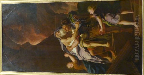 Aeneas Carrying his Father Anchises by Antoine Coypel