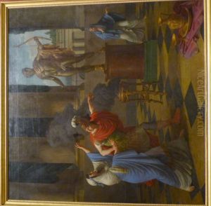 Alexander consulting the Oracle of Apollo by Louis-Jean-Francois Lagrenee