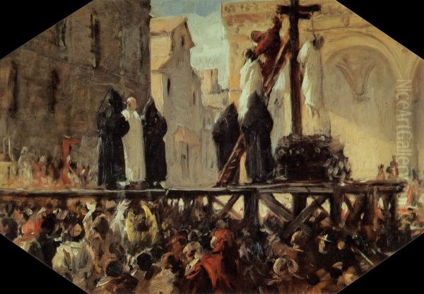 Supplizio di Savonarola. Studio - view 1