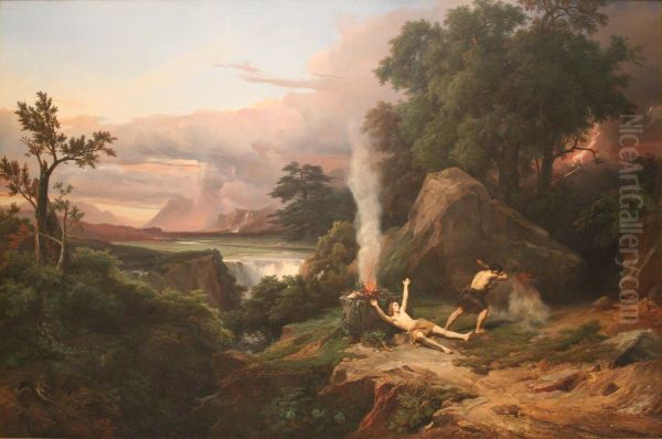 Death ofAbel. Historical landscape - view 1