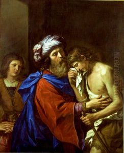 Return of the prodigal son. by Giovanni Francesco Barbieri