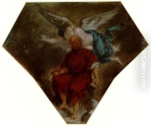 Michel-Ange et son genie by Eugene Delacroix