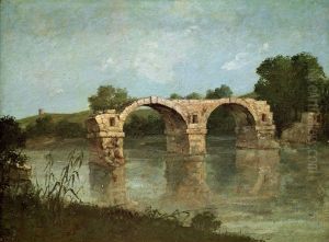 Le Pont d'Ambrussum by Gustave Courbet